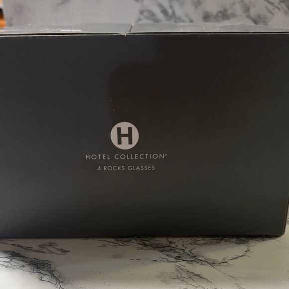 Hotel Collection Gold Geometric Rocks Glasses Set - Picture 2 of 3